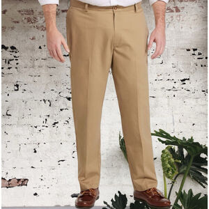 Men's L.L.Bean Double L Chino Pants Dark Khaki Tan Size 40x30